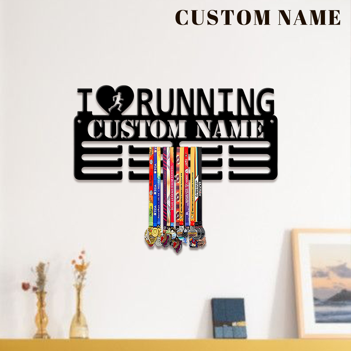 Eve Party - Custom I Love Running Metal Medal