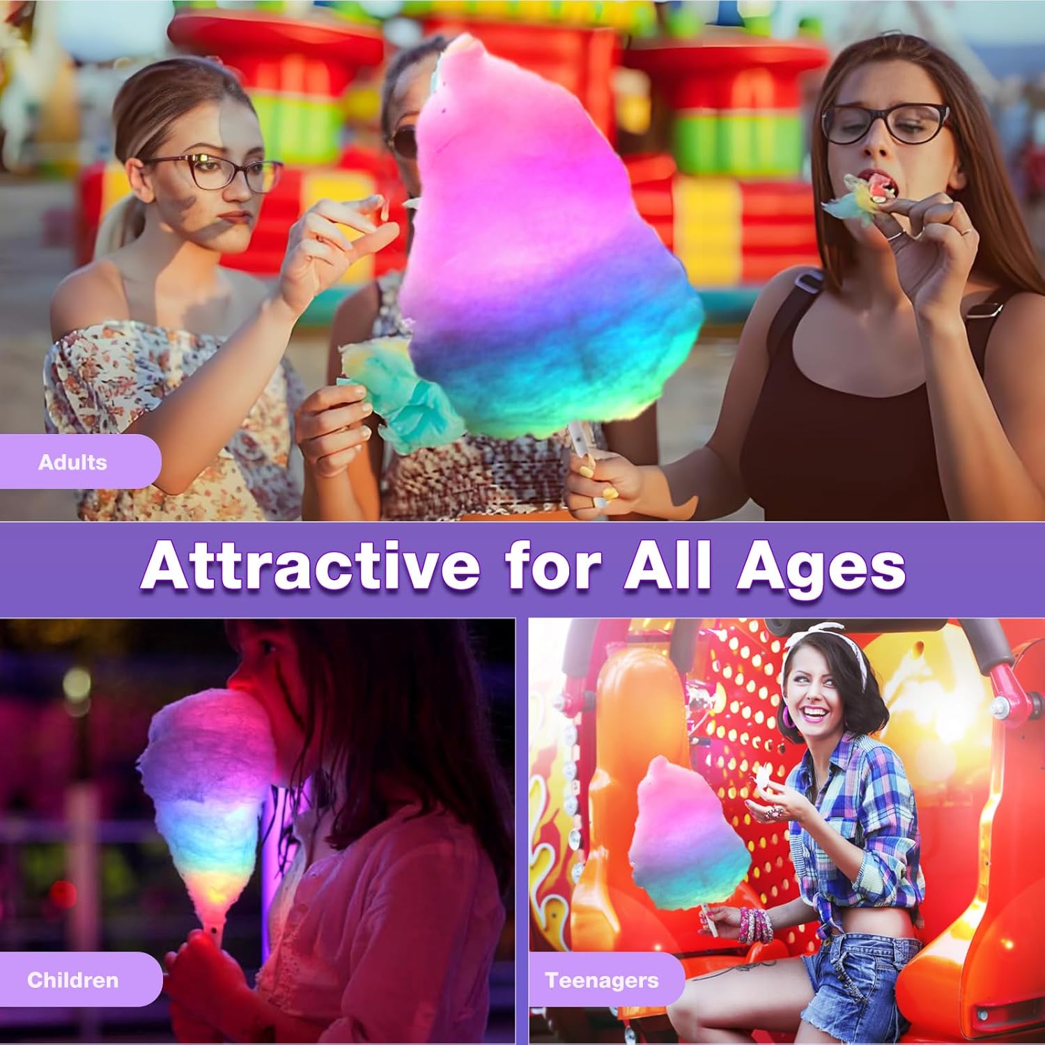 20pcs Colorful Flashing LED Co - Cotton Candy Cone review and price