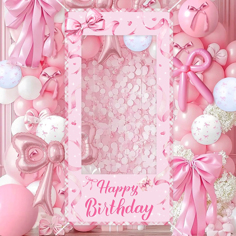 Pink Bow Photo Booth Frame Swe - Photo Booth Frame review and price