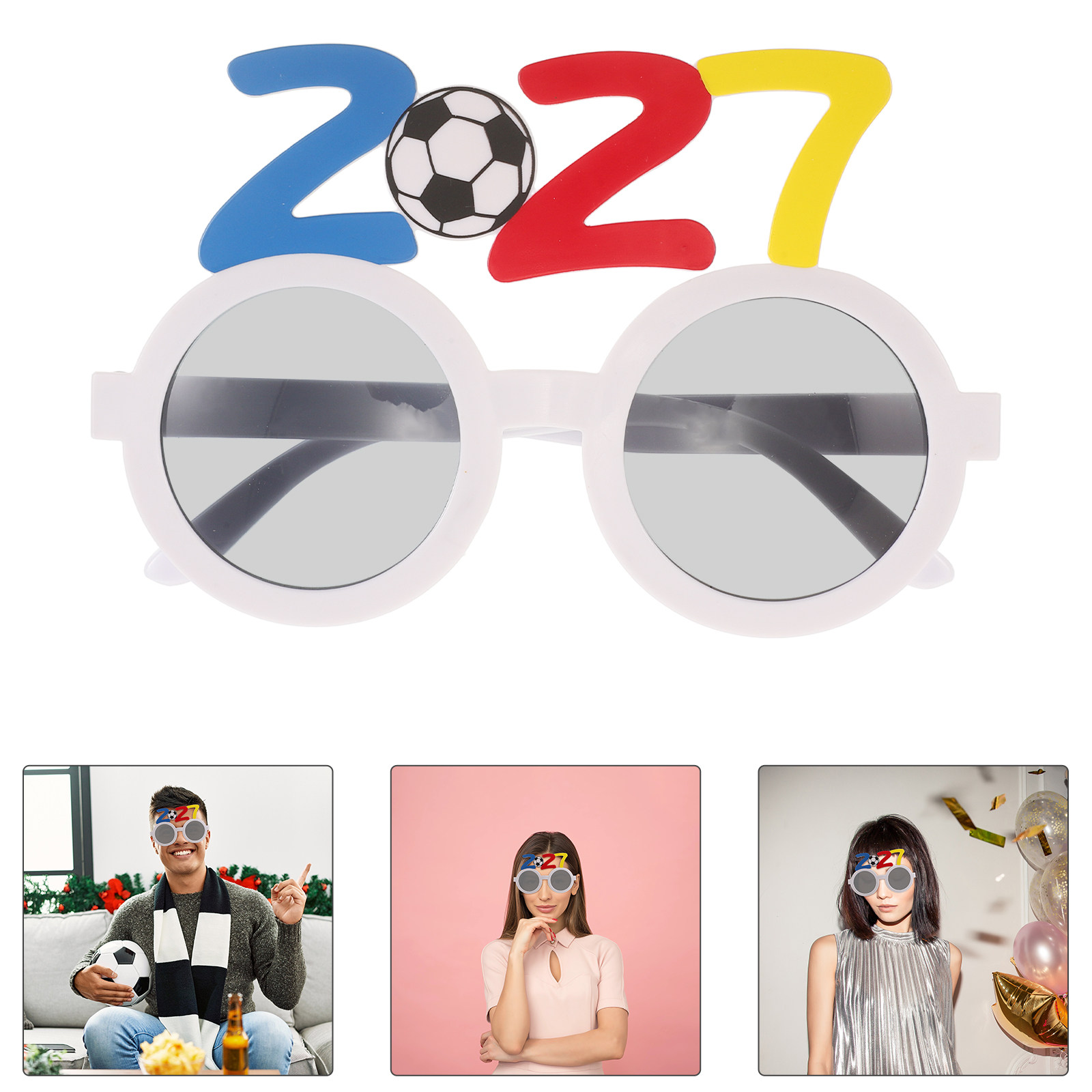 2Pcs 2027 Soccer Party Glasses - Photo Booth Frame review and price