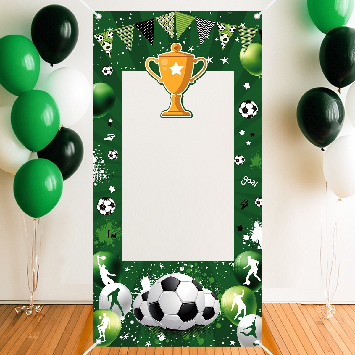 1pc Green Soccer Decorative Ph - Photo Booth Frame review and price