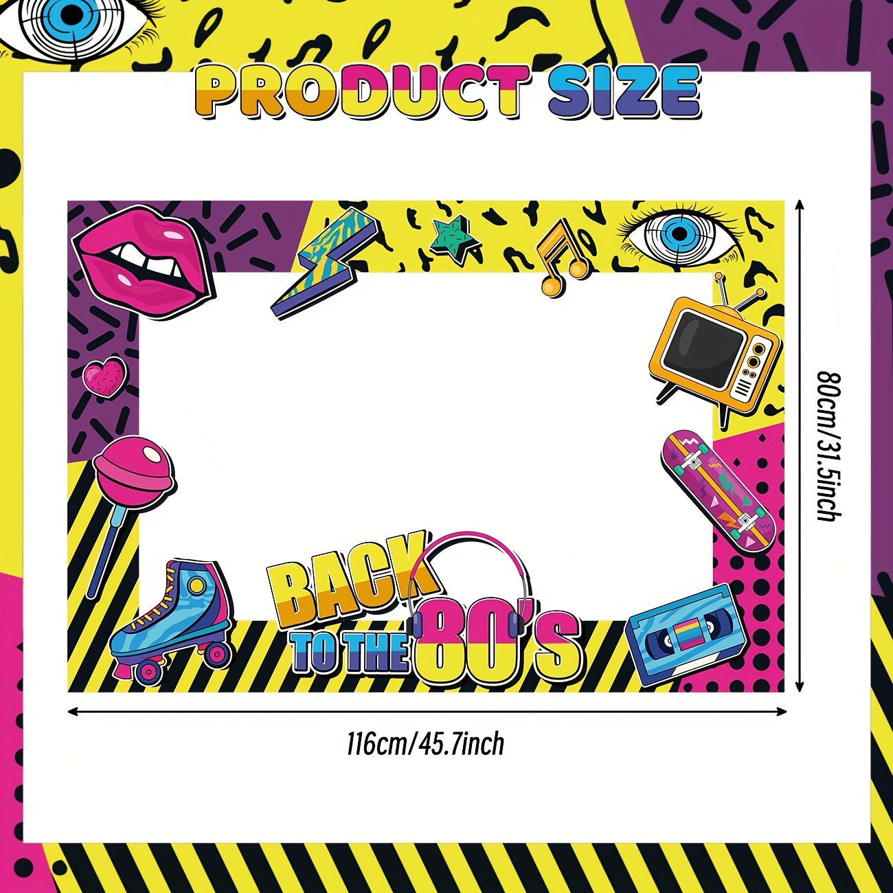 Back to The 80s Party Photo Bo - Photo Booth Frame review and price